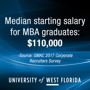 Median starting salary for MBA graduates is $110,000