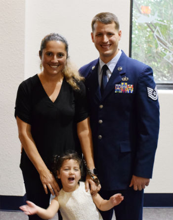 Adam Dahlke is a family man and a military man